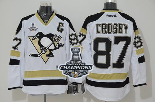 Penguins #87 Sidney Crosby White 2014 Stadium Series Stanley Cup Finals Champions Stitched NHL Jersey